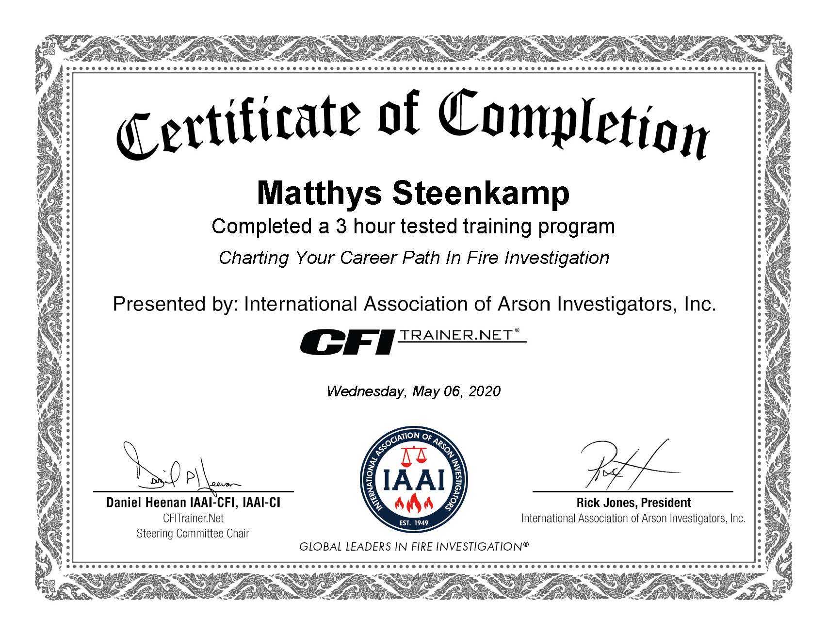 International Association of Arson Investigators, Inc.